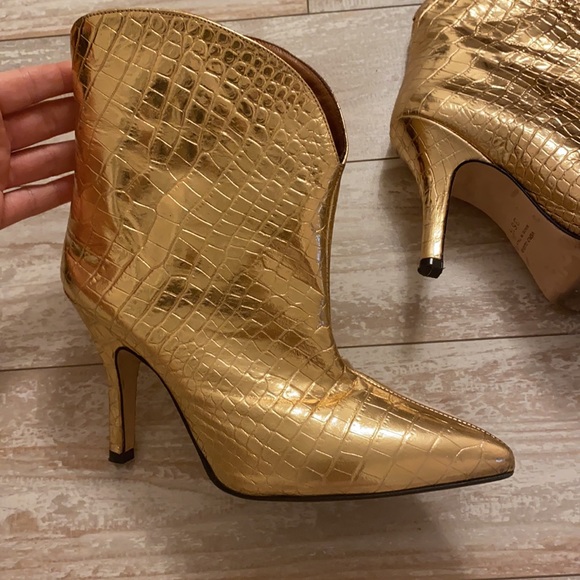 COPY - PARIS TEXAS GOLD BOOTIES - Picture 6 of 9